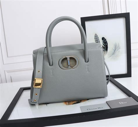 dior honore bag|Large St Honoré Tote Gray Grained Calfskin .